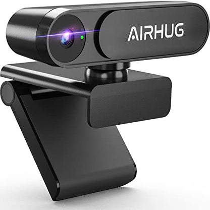 AIRHUG Webcam No Mic with Privacy Cover, USB Web Cam for Computer and Laptop Plug & Play, Web Camera Without Audio, 78° Wide-Angle,for Streaming and Conferencing (2K Webcam No Mic) - style: 2K Webcam No Mic