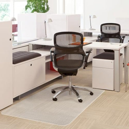 Office Chair Mat for Carpet Floor, Heavy Duty Desk Chair Mat for Low/No Pile Carpeted Floors, Anti Slip Carpets Protector for Home Office (48" x 30") - size: 48" x 30"
