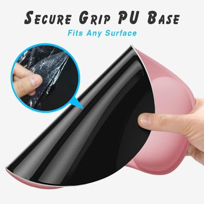 Office Mousepad with Gel Wrist Support - Ergonomic Gaming Desktop Mouse Pad Wrist Rest - Design Gamepad Mat Rubber Base for Laptop Computer -Silicone Non-Slip Special-Textured Surface (02Grey) - color: 02Grey