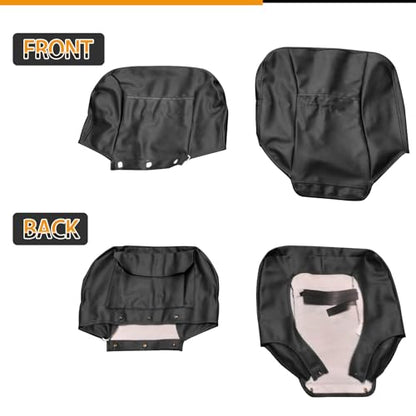 Seat Cover Set Compatible with Go-Go Elite Traveller, LR, Plus HD, ES, GO-Chair, Ultra X, Pride Revo and Sonic Mobility, 3&4 Wheel Folding Electric Scooter Wheelchair Covers (Leather)