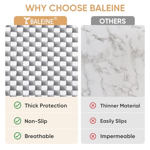 BALEINE Cabinet Liner, 12 in x 10 Ft Drawer and Shelf Liner for Kitchen Cabinets Non-Adhesive, Non-Slip Protect Desks, Cupboard, Drawers, Shelves, Tableware (Gray) - color: Gray, size: 12"W x 120"L