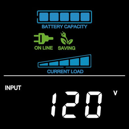 CyberPower CP1500PFCLCD PFC Sinewave UPS Battery Backup and Surge Protector, 1500VA/1000W, 12 Outlets, AVR, Mini Tower, UL Certified - size: 1500VA, style: Mini-Tower