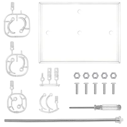 Action Figure Stand with Adjustable Metal Arm, Action Figure Display Holder Stand Compatible with 6 Inch Marvel Legends, HG RG BB SD SHF & Gundam 1/144 Models, Comes with Screwdriver（2Pcs Clear）