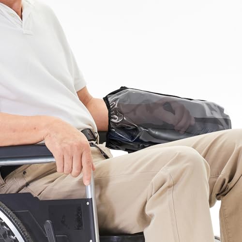 Power Wheelchair Joystick Protector Cover, Power Wheelchair Accessories, Waterproof Power Wheelchair Arm Joystick Cover, Transparent Window, Adjustable Flexible Opening 13.8 X 7 Inches