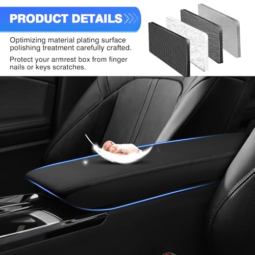 Autorder Center Console Cover for 2025-2026 Toyota Camry Accessories Armrest Cover Anti-Scratch Middle Console Pad Leather Armrest Protector - size: 25+ Camry Armrest Cover