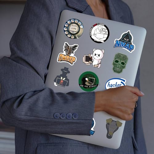 50PCS Hacker Stickers Pack - Cool Programming Stickers for Developers, Coders, Cybersecurity Professionals, Adorn Laptops, Water Bottles, Skateboards, Luggage