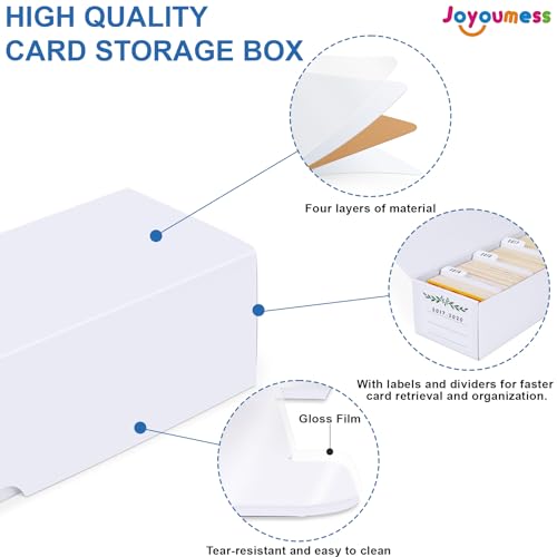 Trading Card Storage Box, card organizer box with dividers for Baseball, Sports, Game, Playing Card Collection, pack of 6 - size: 6 pack with 24 dividers