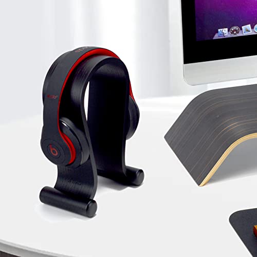 SAMDI Wood Headphone Stand Headset Stand Headphone Holder Universal Gaming Headset Holder - Oak Wood - color: Oak Wood