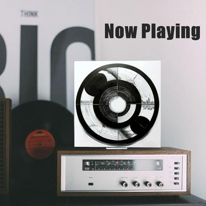 Kalami Vinyl Record Stand Display Album LP Cover | Display Nowplaying, Clear Acrylic Material, Tabletop Display, No Assembly Required, Vinyl Record Player Accessories