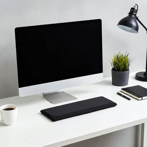 Keyboard Dust Cover, Black Keyboard Covers for Desktop Stretch Fabric Computer Keyboards Cover Washable Keyboards Protector Covers for Computer Mechanical Gaming from 14.9" X 5.9" Up to 19.5" X 7.5"