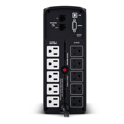 CyberPower CP850PFCLCD PFC Sinewave UPS Battery Backup and Surge Protector, 850VA/510W, 10 Outlets, AVR, Mini-Tower, UL Certified - size: 850VA, style: Mini-Tower