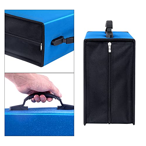 Siveit CD/DVD Binder, CD DVD Case Holder Binder 400 Capacity CD/DVD Wallet Storage Booklet Album Box (White binder, Blue) - color: Blue, size: White binder