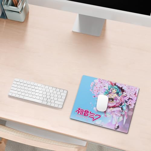 Head Case Designs Officially Licensed Hatsune Miku Sakura Graphics 9.84 x 11.81 x 0.12 inches (250 x 300 mm) - S Gaming Office Desk PC Keyboard Mouse Mat Pad - color: Sakura, size: 9.84 x 11.81 x 0.12 inches (250 x 300 mm) - S