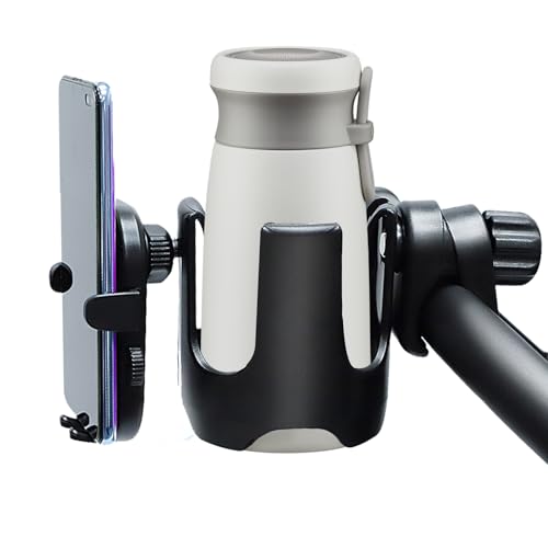 Mic Stand Cup Phone Holder 2-in-1 Beverage Device Accessory for Dance Studios Bands Symphonies Opera Rehearsals Stage Performances Music Stands Drum Racks All Stand Types