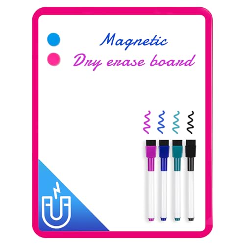 VUSIGN Small White Board Dry Erase, Dark Pink - color: J-dark Pink