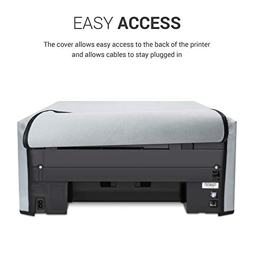 kwmobile Dust Cover Compatible with Canon Pixma MX495 / TR4550 / 4551 / 4755i - Printer Case - Fabric Protector Cover - Light Grey