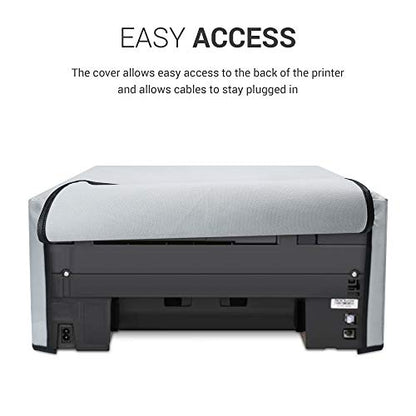 kwmobile Dust Cover Compatible with Canon Pixma MX495 / TR4550 / 4551 / 4755i - Printer Case - Fabric Protector Cover - Light Grey