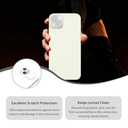 Camera Lens Cover Compatible for iPhone 14/14 Plus/15/15Plus,Camera Lens Protector to Protect Privacy and Security,Strong Adhesive -2 Pack-Clear - size: 14/14 Plus/15/15Plus