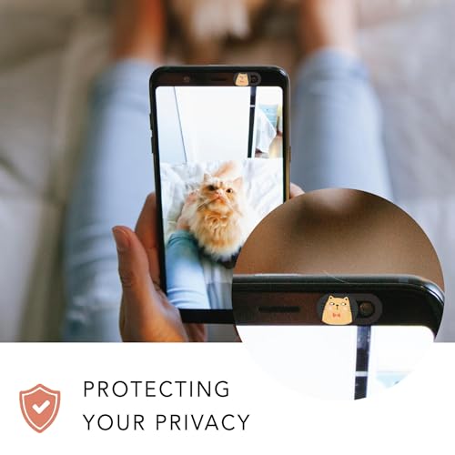 MESMOS 6pk Laptop Camera Cover Slide with Cute Cats, Cell Phone Camera Cover for Privacy, Laptop Accessories, Compatible as a Web Cam Blocker with All Devices Like Computer, iPhone, iPad, MacBook etc - size: Small