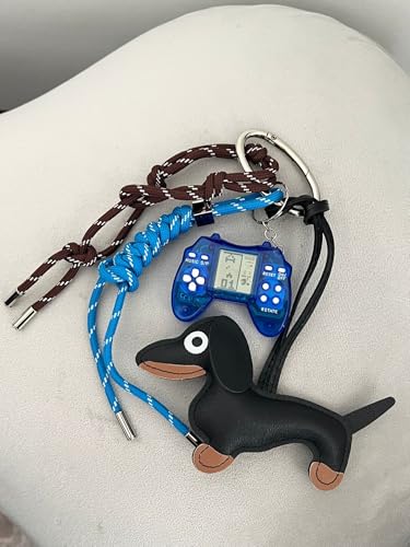 Designer Rope Bag Charms for Handbag Y2k Accessories Purse Charm Hanging Ornament Backpack Charm - color: Blue