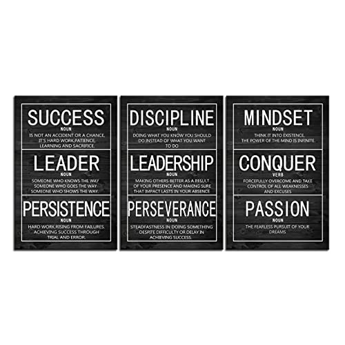 WYJZDZQ8 Motivational Poster Inspirational Canvas Wall Art Prints Artwork for Living Room Office Modern Home Decor Inspiring Painting Pictures Stretched and Framed Ready to Hang [48''Wx 24''H] - color: Inspirational-2, size: 24.00" x 48.00"