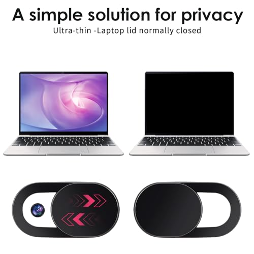 60 Pcs Camera Covers,Ultra Thin Front Camera Cover for Phone, Strong Adhensive Webcam Covers Slide Slide, Phones Cameras Cover, Black ABS Material, Protect Privacy & Security