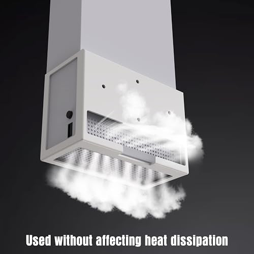Wall Mount for Xbox Series S - All Metal Vertical Hanging On Wall Near or Behind TV Left/Right, Wall Mount Kit with Detachable Controller Holder - color: White