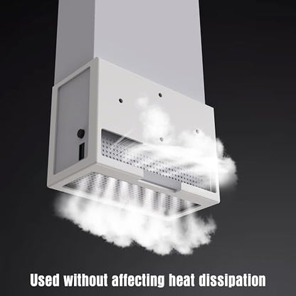 Wall Mount for Xbox Series S - All Metal Vertical Hanging On Wall Near or Behind TV Left/Right, Wall Mount Kit with Detachable Controller Holder - color: White