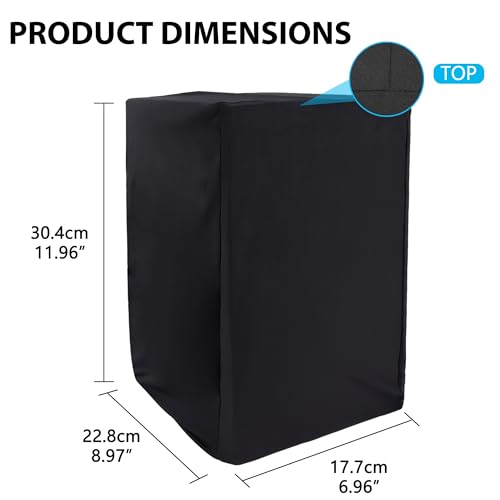 Musiin Studio Monitor Dust Cover Protective Compatible With YAMAHA HS5 Admin Audio T5V KRK Rokit 5 G4 Black 5-Inch Professional Powered Speaker cover(2 packs)