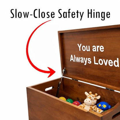 Personalized Engraved Walnut Wooden Storage Chest - Fully Assembled - color: Walnut-Engraved