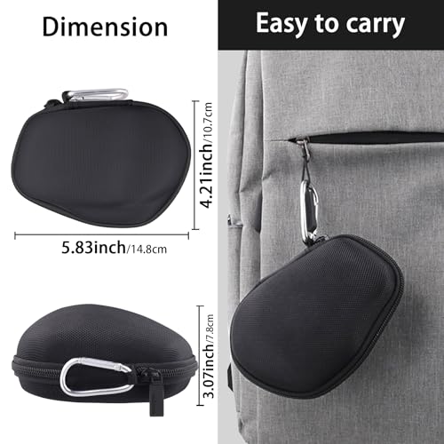 co2CREA Hard Case Replacement for Logitech MX Master 4 / MX Master 3 Master 3S Advanced Wireless Mouse (Graphite Black Case) - color: Graphite Black Case, style: For Master 4/3S/3