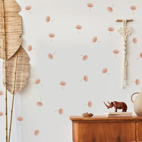 12x36 Inch Set Dandelion Wall Decor Sticker- DIY Boho Wall Decal Mural Set - 54 Pcs Stickers for Wall, Kitchen, Nursery, Office Decor - Each Sticker 3.1x2.3 Inch (Dandelion) - color: Dandelion