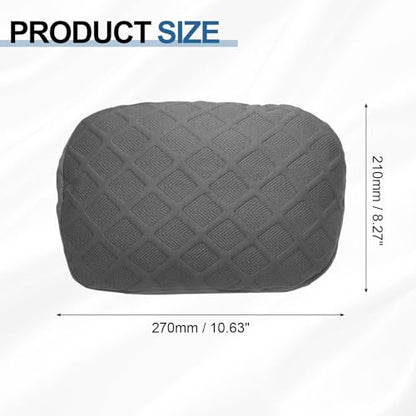 uxcell Office Chair Pillow Cover, Office Chair Headrest Attachment Mesh Removable Headrest Protector for Home Desk Computer Chairs, Dark Gray - color: Dark Gray