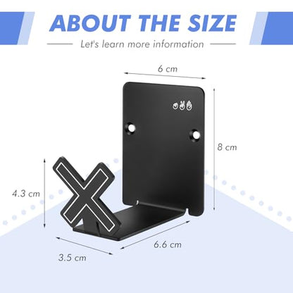 HL127 Headphone Holder Hanger for Desk, Include Adhesive Strips/Screw, Universal Headset Stand for PS4/PS5/Xbox/PC/Mac/Headphones Game Controller Hanger - style: X-shaped