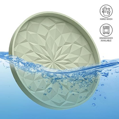 ME.FAN Car Coasters for Cup Holders [4 Pack] - 2.75In Silicone Auto Mug Mats - Universal Non-Slip Recessed Car Interior AccessoriesDesert Sage - color: 4pack-desert Sage