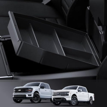 Spigen Armrest Organizer Tray for Ford F-150 2021-2026 & F-150 Lightning 2022-2026 [Check Compatibility for 2024/2025/2026 Models] - size: Ford F-150 & F-150 Lightning