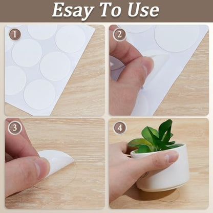 CREATCABIN 72Pcs Table Cloth Clips Round Sticky Dots Clear Windproof Tablecloth Holder Clip 4cm Acrylic Removable Double Sided Mounting Tape Adhesive Sticker for Outdoor Picnic Wedding Party Poster