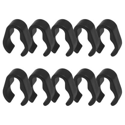 10Pcs Microphone Cable Clip, Durable Plastic Mic Clamps Microphone Stand Cable Holders, Universal Mic Boompole Clips for Setup/Fits 20mm Diameter Poles(20mm) - size: 20mm