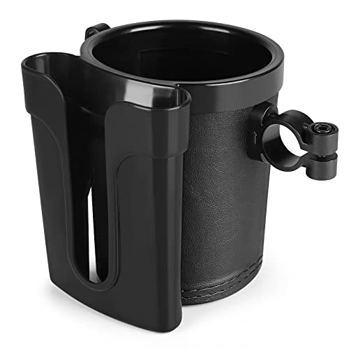 Accmor 3-in-1 Bike Cup Holder with Cell Phone Keys Holder, Bike Water Bottle Holders, Universal Bar Drink Cup Can Holder for Bicycles, Motorcycles, Scooters, Black - color: Black