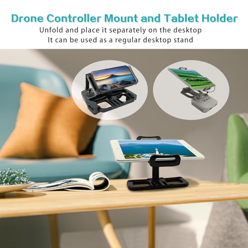Drone Controller Bracket and Tablet Bracket, with Neck Strap | 4.7-12.9 inch Adjustable Bracket.Compatible With DJI Mavic Air/Mini Series,