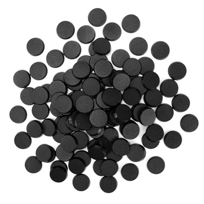 SIXPOINTS 100 Pieces Acrylic Miniature Bases,25mm/0.98inch Round Model Bases 3.6mm/0.14 Thick Circular Figure Display Stands Compatible with Gaming Miniatures or Wargames Role Playing Board Game Figure Toy (100PCS-25mm-black round) - color: 100PCS-25mm-bl