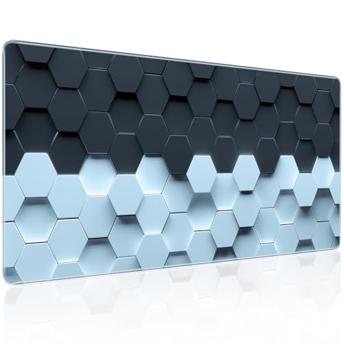 Cool Gaming Mouse Pad, 3D Stereoscopic Vision Gaming Mousepad, 31.5L x 11.8W Inches Large Mouse Pad with Smooth Control Performance, Best Large Mouse Pads for Gamer Office Home - color: 3D Stereoscopic Lattice, size: 31.5L x 11.8W inches