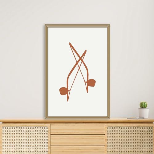 (unframed) Wall Art Print Of Berimbau, Capoeira, Brail, Instrument, Marcial Arts 2 - Eco-friendly Poster, Custom Decor For Home, Office, Bedroom, Bath Room, Living Room, (14x11 IN) - 102237NB - color: Nut Brown, size: 11x14 Inch