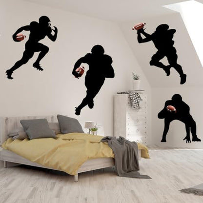 Football Wall Decals,American Footballs Art Wall Sticker,Peel and Stick Sport Footballs Wall Decor Stickers for Children's Rooms, Boys' and Girls' bedrooms, and Sports-Themed Decor