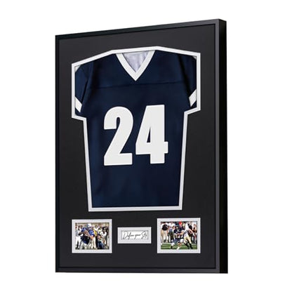 Aluminum Jersey Display Frame Case Large Shadow Box Jersey Frame with Photo Slots 98% UV Protection Clear Acrylic for Football, Hockey, Basketball, Baseball Shirt Ideal Gift for Sports Fans - color: Jersey Frame 11