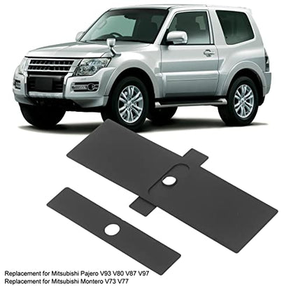 Acouto Car Shift Panel Dust Cover for Pajero V93 V80 V87 V97 for Montero V73 V77 8015A066 8015A065 2pcs Center Console Shift Lever Panel Trim Strip Replacement