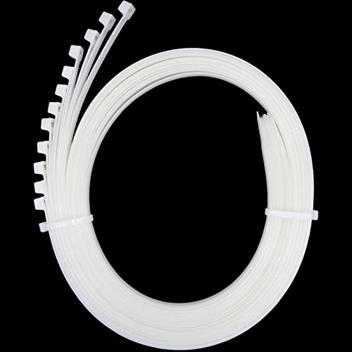 Long White Zip Ties 36 inch Heavy Duty, Premium Large Zip Ties 36 inch Cable Ties with 175 lbs Thick Zipties for HVAC Outdoor use, 12 PCS - color: White