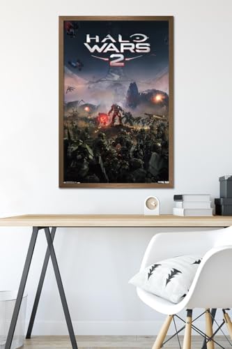 Trends International Halo: Halo Wars 2 - Key Art Wall Poster, 22.375" x 34", Bronze Framed Version - color: Bronze Framed Version, size: 34"L x 22.4"W