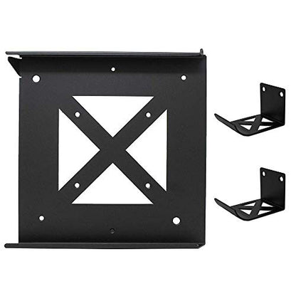 HumanCentric Wall Mount Compatible with PS4 Slim, 2 Controller Mounts Bundle, Mount on The Wall or on The Back of the TV with a VESA Pattern, Does Not Work with Fat or Pro PS4, Hardware Included