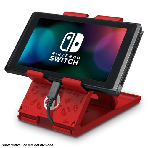 HORI Compact PlayStand - Mario Edition, Officially Licensed by Nintendo - Nintendo Switch, Adjustable - style: Mario